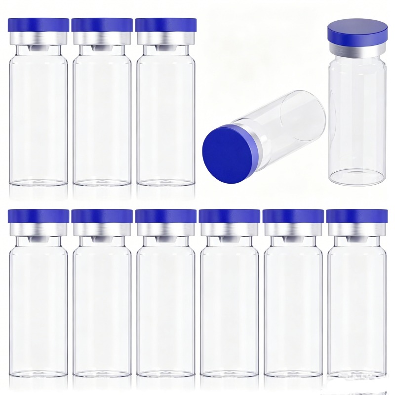 Fragrance Atomizer Pump - 20/50/100 個ミニガラスキャップ付きポータブル 3ml サンプルバイアル液体薬オイル香水トナーパウダーラボ用