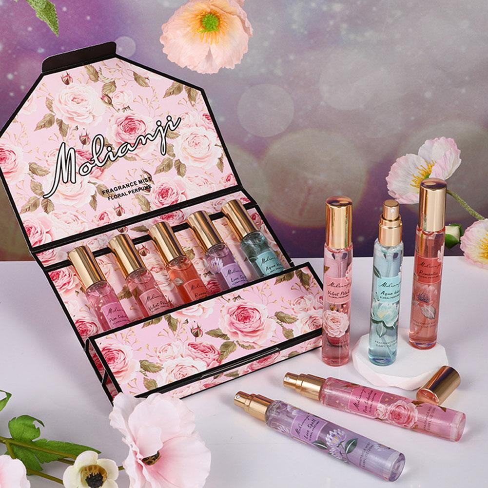 Women'S Perfume Rose Fragrance - クラシックローズ香水女性用ギフトボックス5点セットフローラルの香りスプレー持続性のある香りが女性の魅力を醸し出すロマンチックなギフトセット