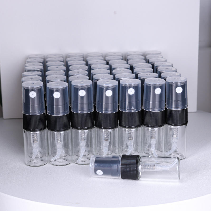 Fragrance Atomizer Pump - ホットセール 50個入り 2ml 透明ガラス香水瓶 使い捨てお試しボトル ミニ旅行携帯用