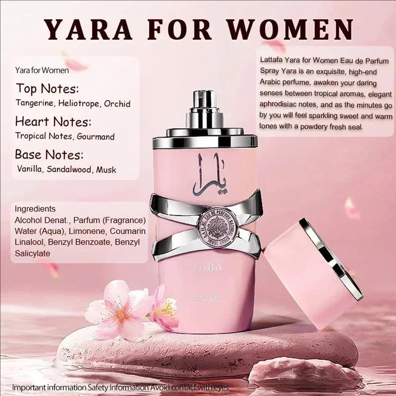 100ml ヤラ パフューム オリジナル ボディスプレー 長 - Yara Perfume Fragrance のレビューと価格