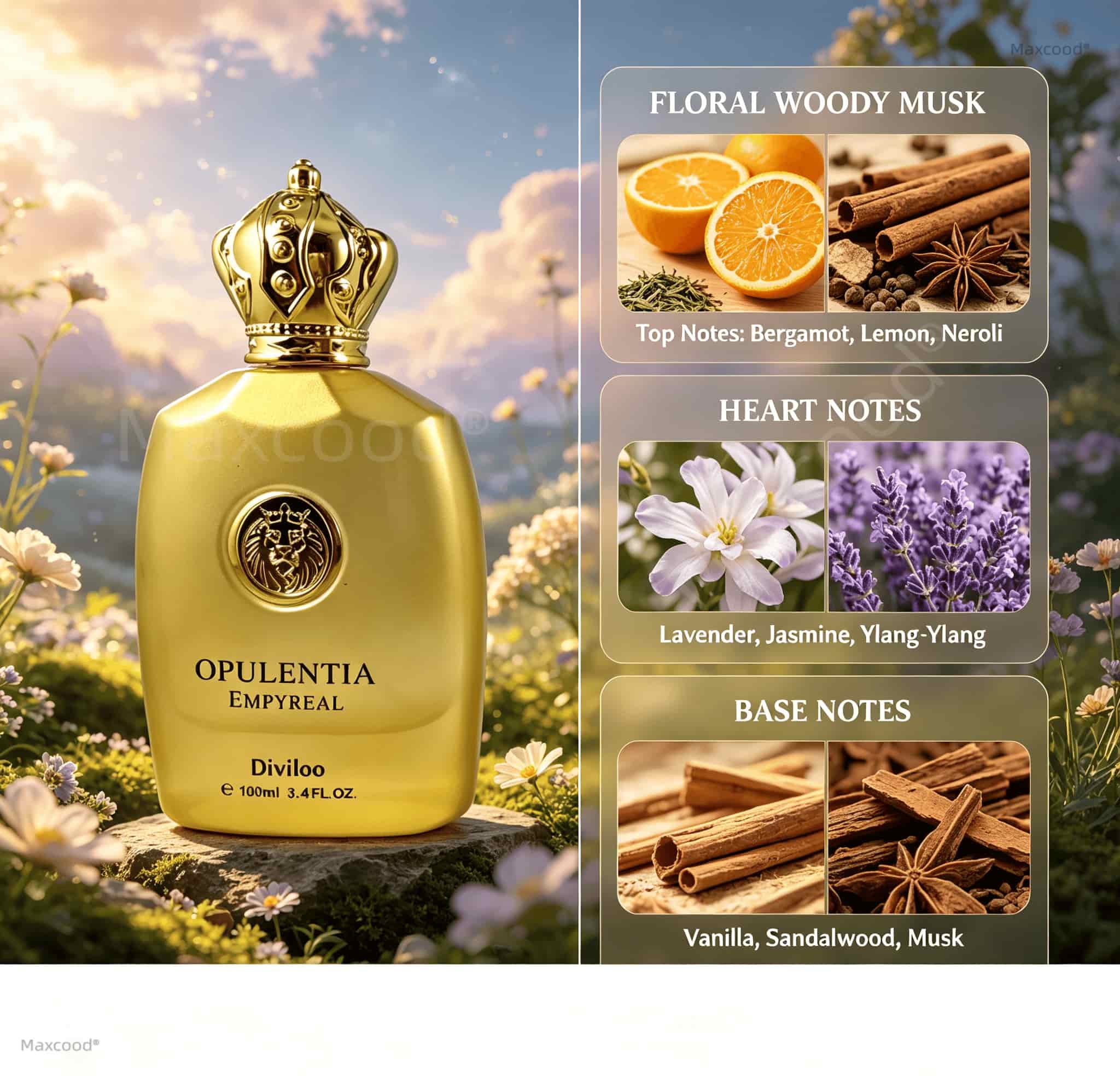 フローラル、ウッディ、ムスキーな香り 男性用高級香水 長持ち - Perfume In Fragrance のレビューと価格