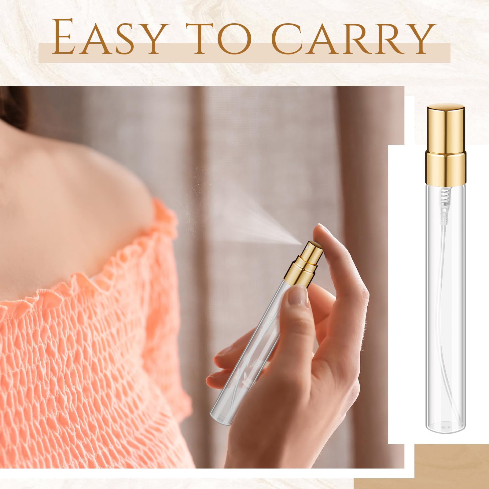 60個のミニ透明香水瓶、詰め替え可能なボトル、装飾ガラス容器 - Fragrance Atomizer Pump のレビューと価格