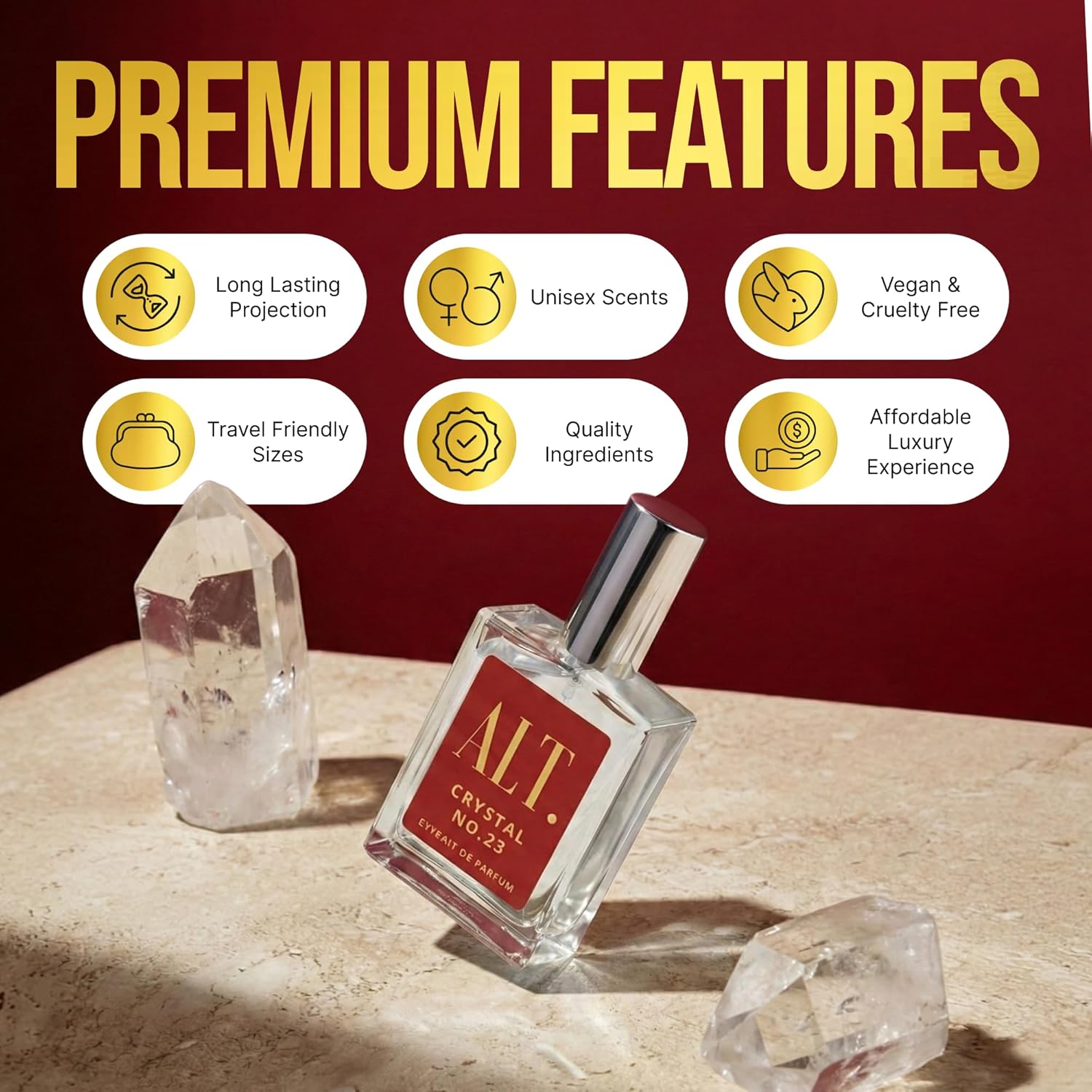ALT. フレグランス クリスタル No. 23 – バック - Perfume Fragrance Dupe のレビューと価格