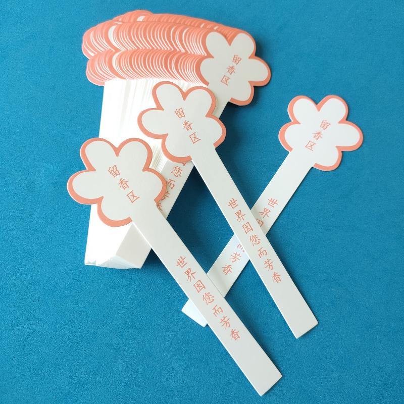 10 枚の花の形をした香水テストストリップ、空白の書き込みエ - Perfume Fragrance Shop のレビューと価格