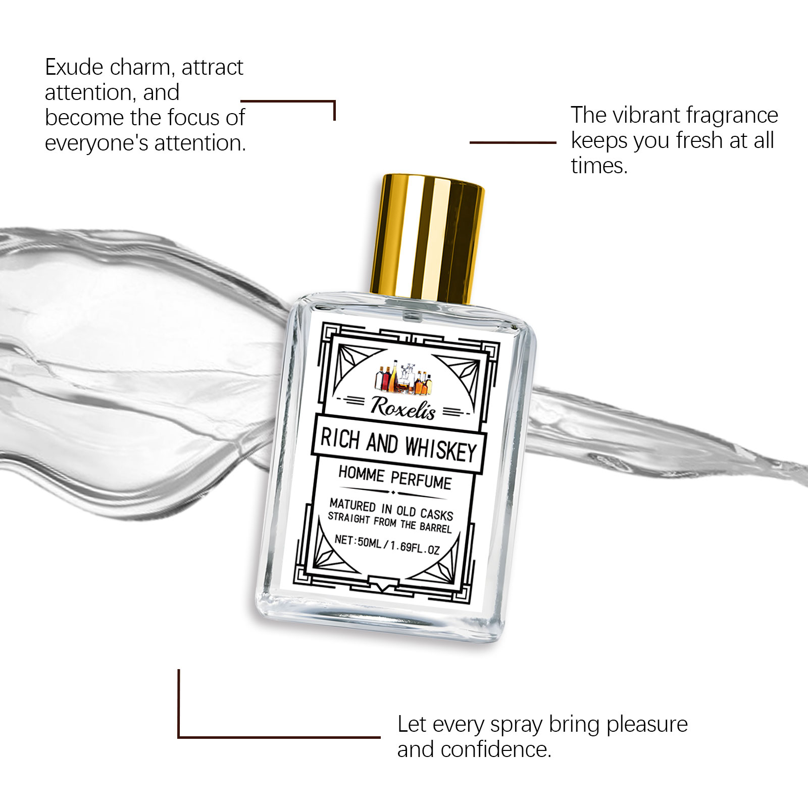 ロクセリス 50ml チャーム ウイスキー メンズ香水 グル - Perfume In Fragrance のレビューと価格