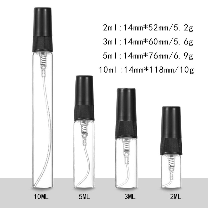スプレー付きの詰め替え可能なガラス瓶,黒の香水スプレーボトル - Fragrance Atomizer Pump のレビューと価格