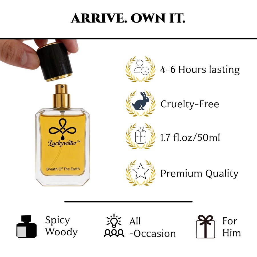 長持ちするプレミアムメンズコロン、50mlスプレー オードパ - Perfume In Fragrance のレビューと価格