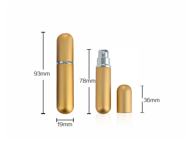 5/10 個 5 ミリリットル詰め替え香水ボトルミニアルミ香 - Fragrance Atomizer Pump のレビューと価格